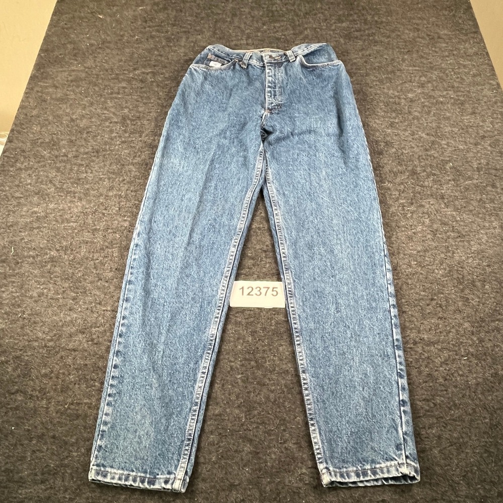 Wrangler Tapered Leg Jeans Womens 8 Short Blue Denim Cotton Zip Fly Streetwear